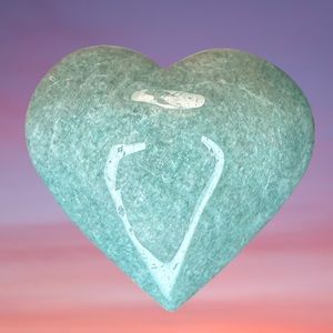 Amazonite heart